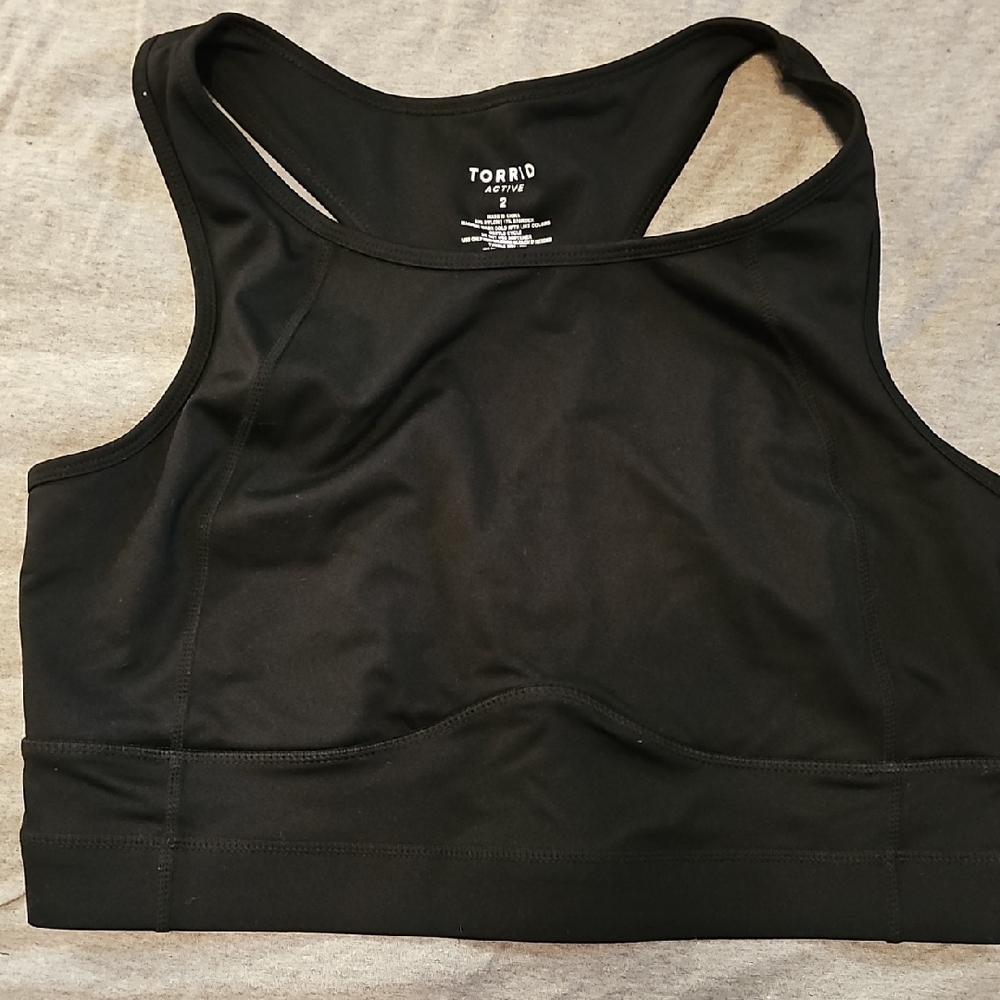 Torrid Black Longline Sports Bra